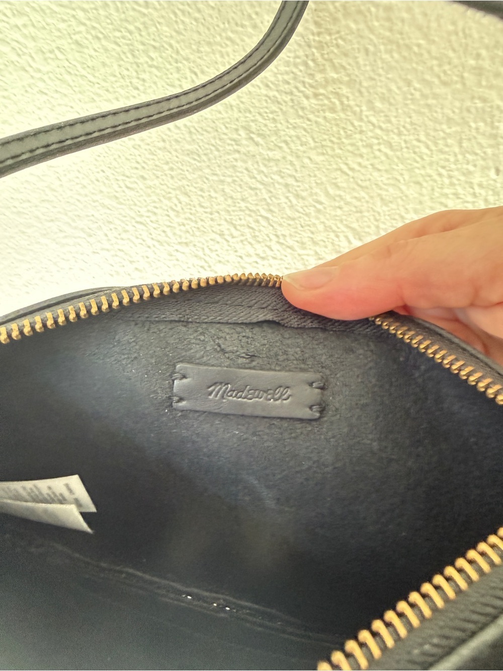 Madewell the Knotted Black Leather Crossbody Bag - EUC - Picture 5 of 9
